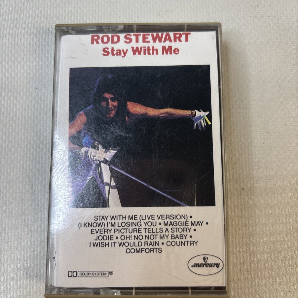 Rod Stewart Stay With Me Cassette Tape
